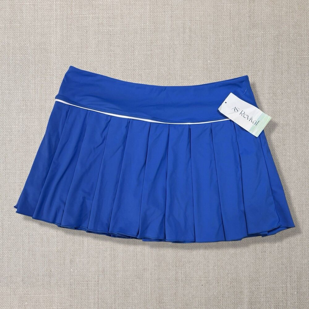 Altar’d State AS Revival Blue Athletic Skort Pleated XL NWT Tennis
